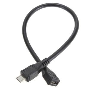 Micro USB 2.0 Type B Male To Female Extension Extender Charging Cable