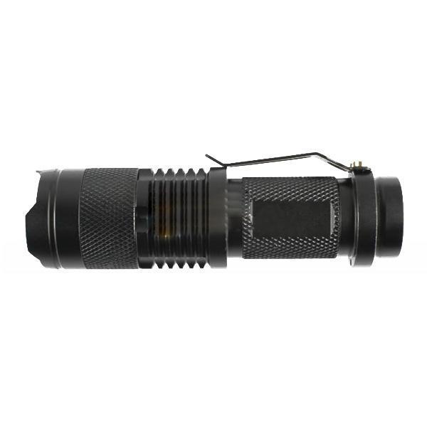  Msb store מוצרי pipo  Q5 300LM Mini Zoomable LED Flashlight Black(1*AA/1*14500)